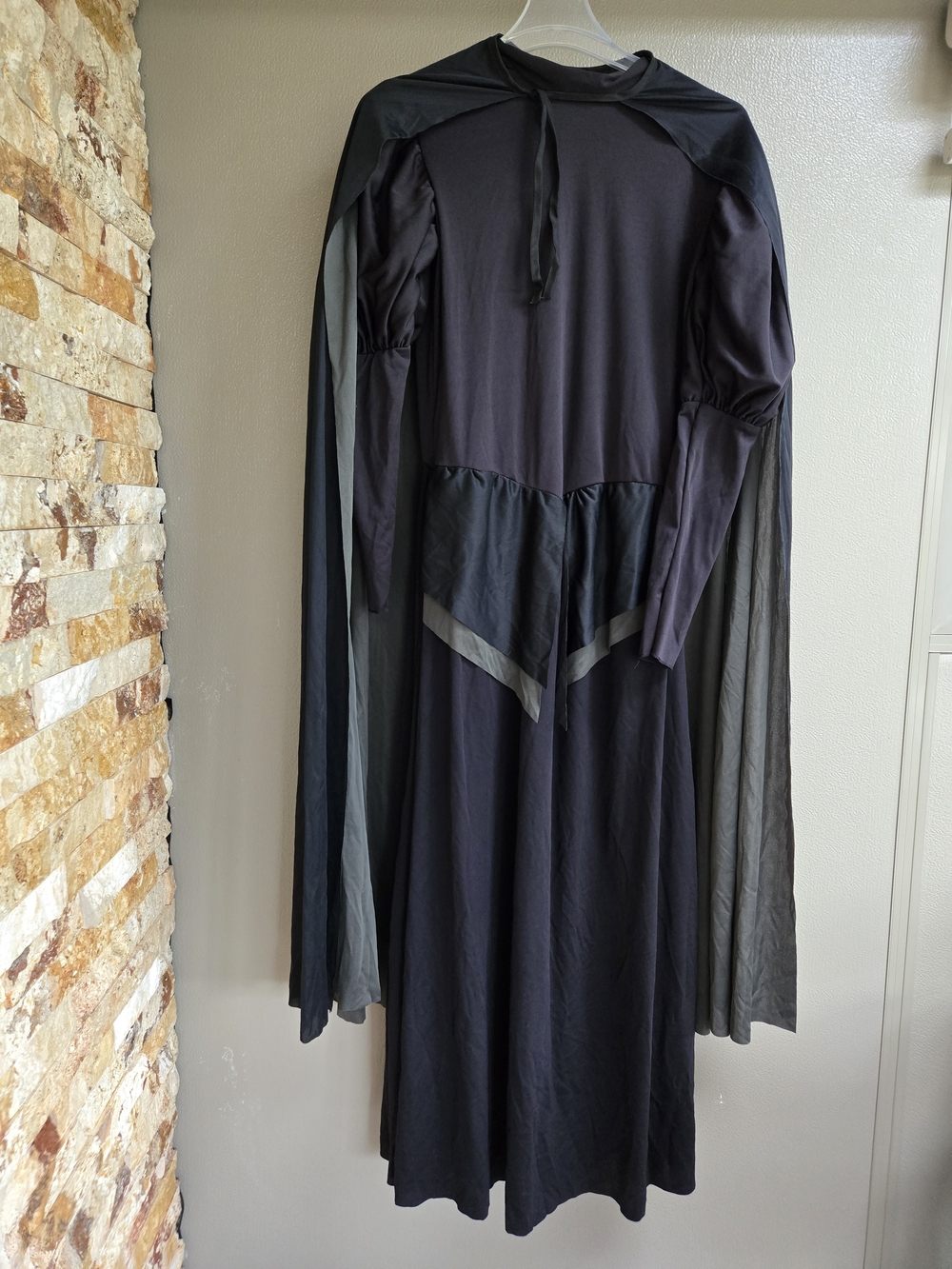 Black Wizard of OZ Witch Costume With A Green Cape